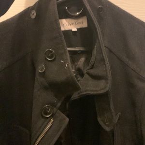 Calvin Klein black trench coat